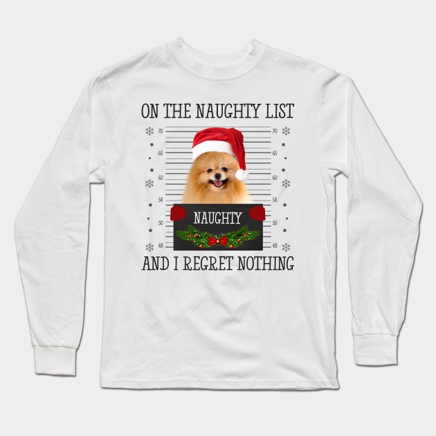 On The Naughty List, And I Regret Nothing Long Sleeve T-Shirt by CoolTees